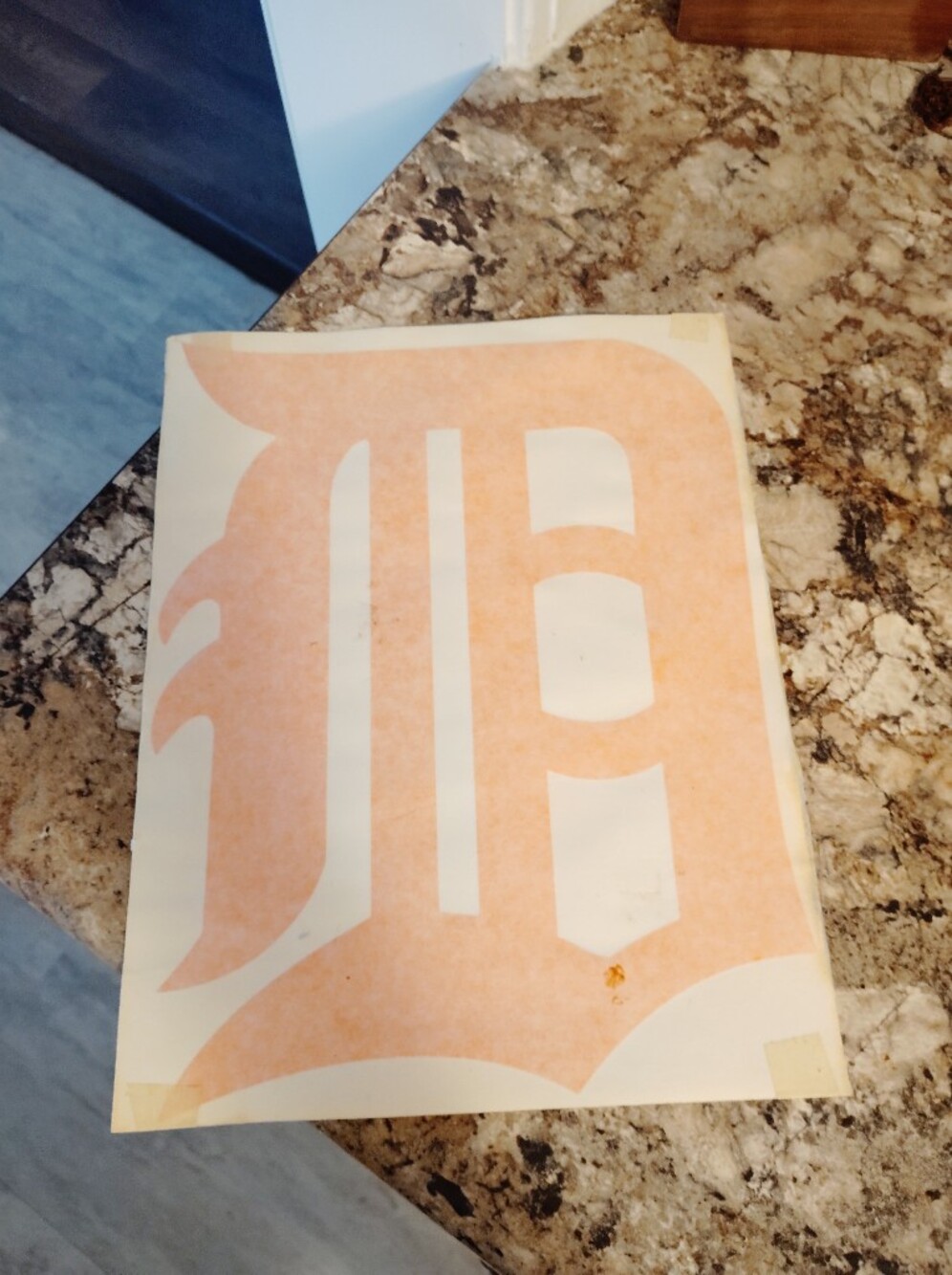 Detroit Tigers Detroit Vinyl Orange Decal Sticker Brand New